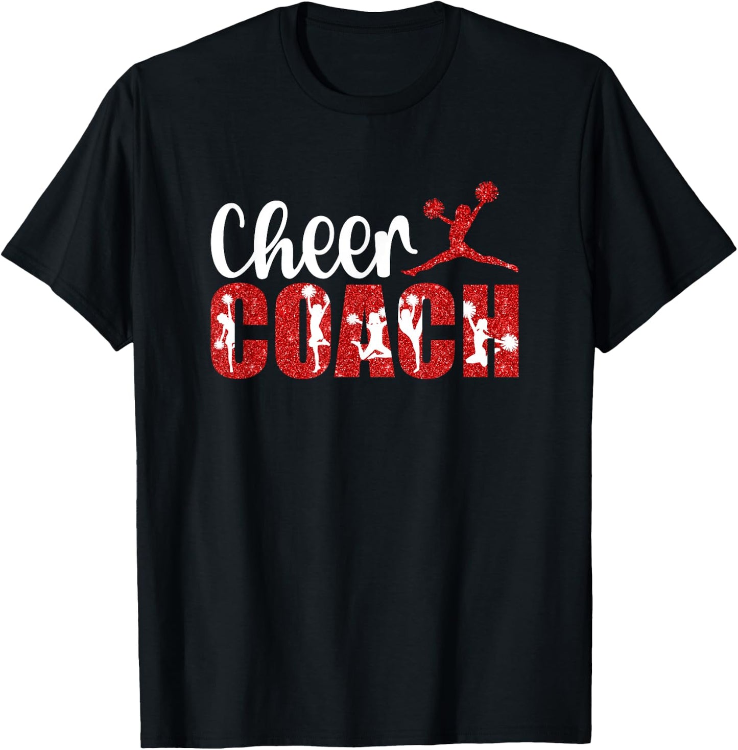 Cheer Coach Cheerleader Coach Cheerleading Coach T-Shirt - T-Shirt | Black