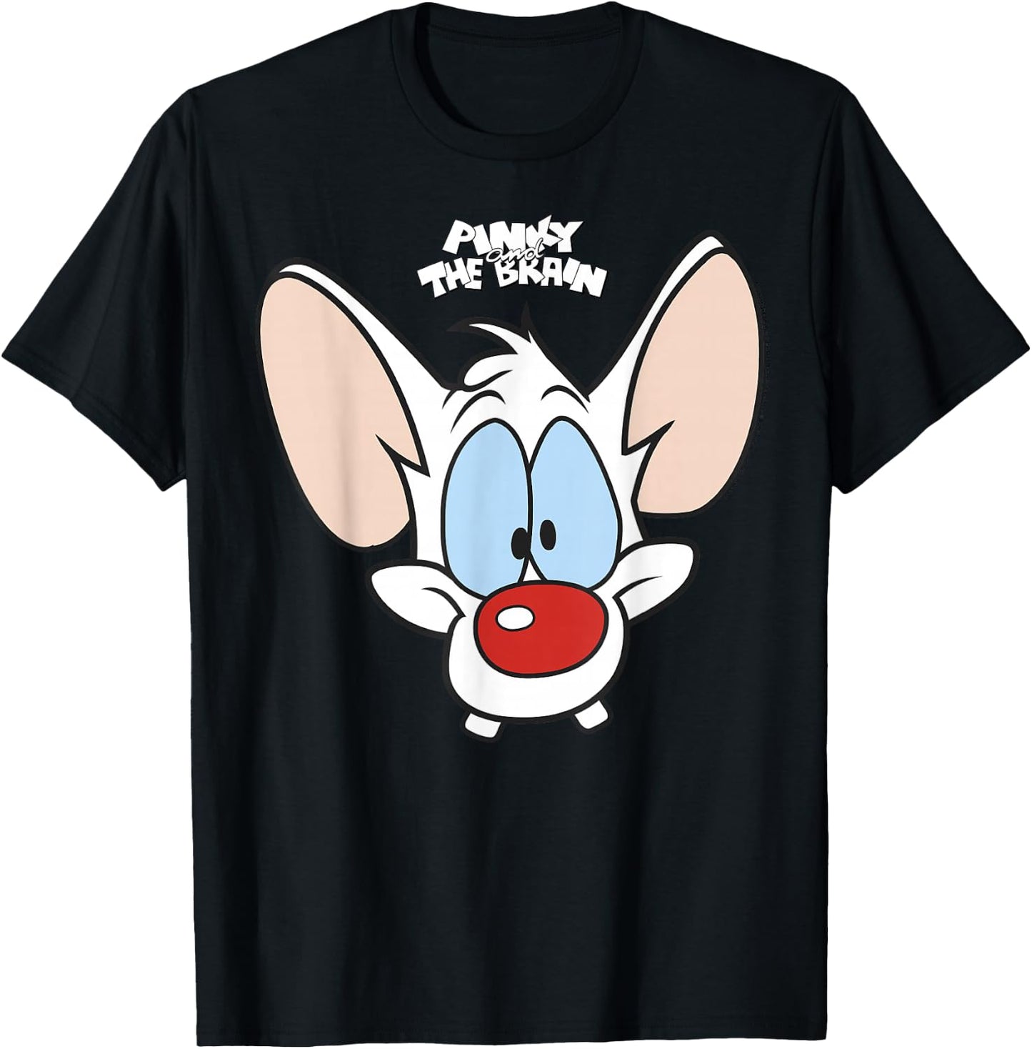 Pinky And The Brain Pinky Big Face T-Shirt - T-Shirt | Black