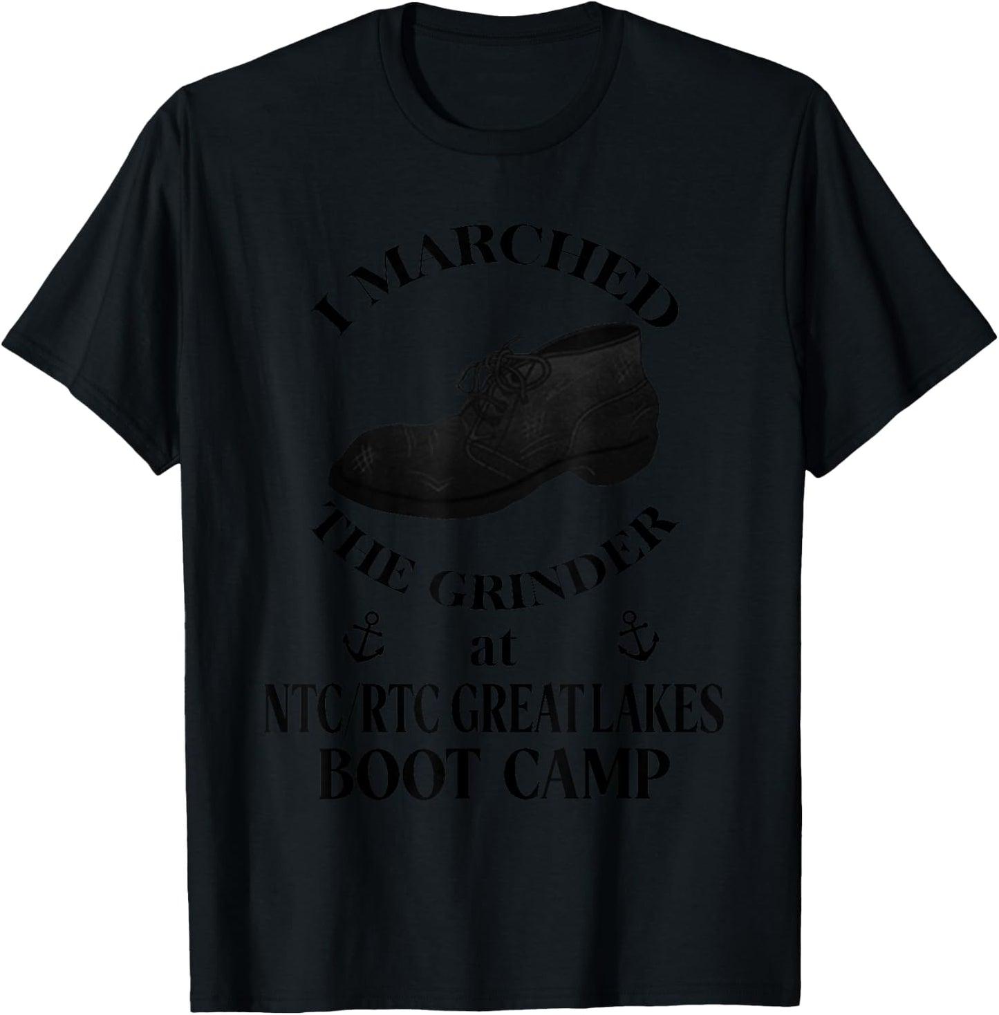 NTC RTC GREAT LAKES Boot Camp funny Sailor T-Shirt - T-Shirt | Black