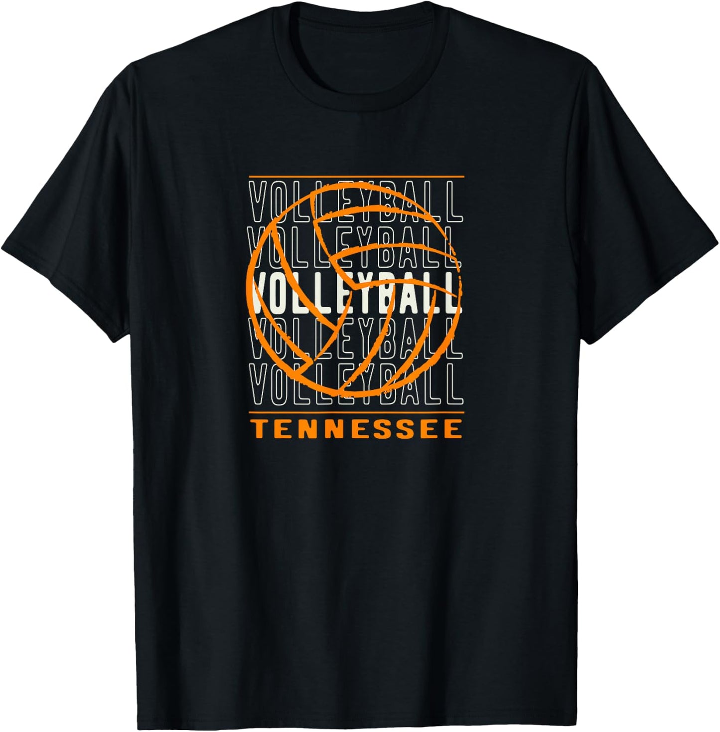 Volleyball Tennessee T-Shirt - T-Shirt | Black