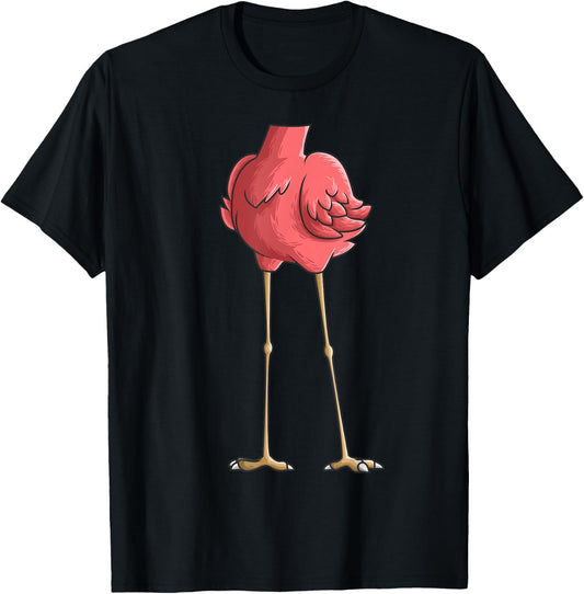 Cool Headless Flamingo Halloween Costume | Funny Lazy Gift T-Shirt - T-Shirt | Black