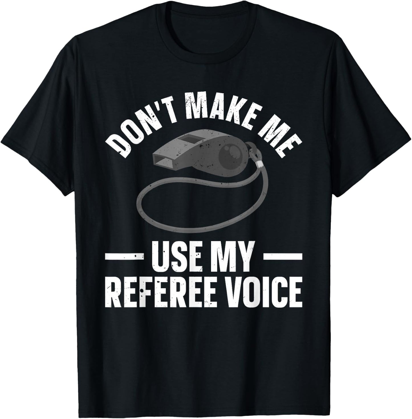 Funny Referee Art Women Sports Ref Official Referee T-Shirt - T-Shirt | Black