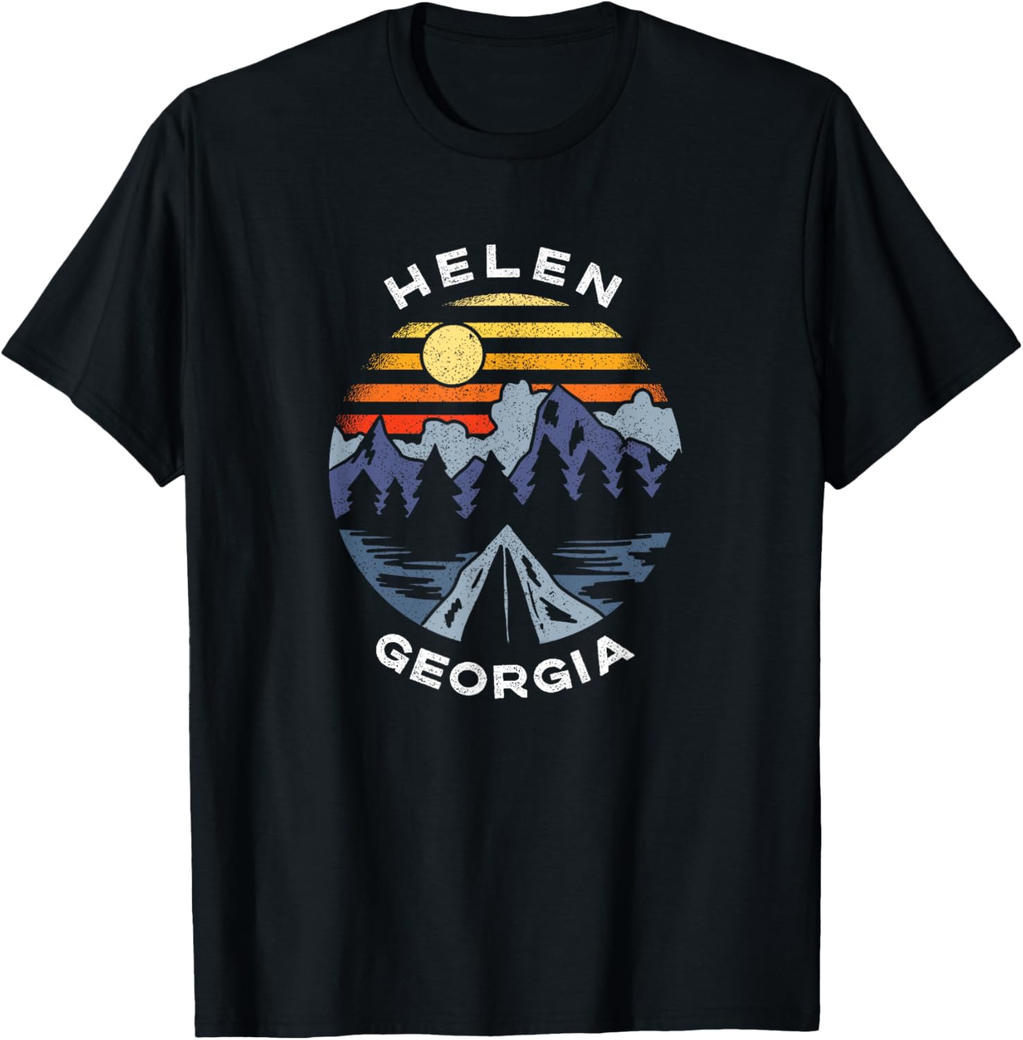 Helen Georgia Mountains Lake GA Vacation Souvenir T-Shirt - T-Shirt | Black