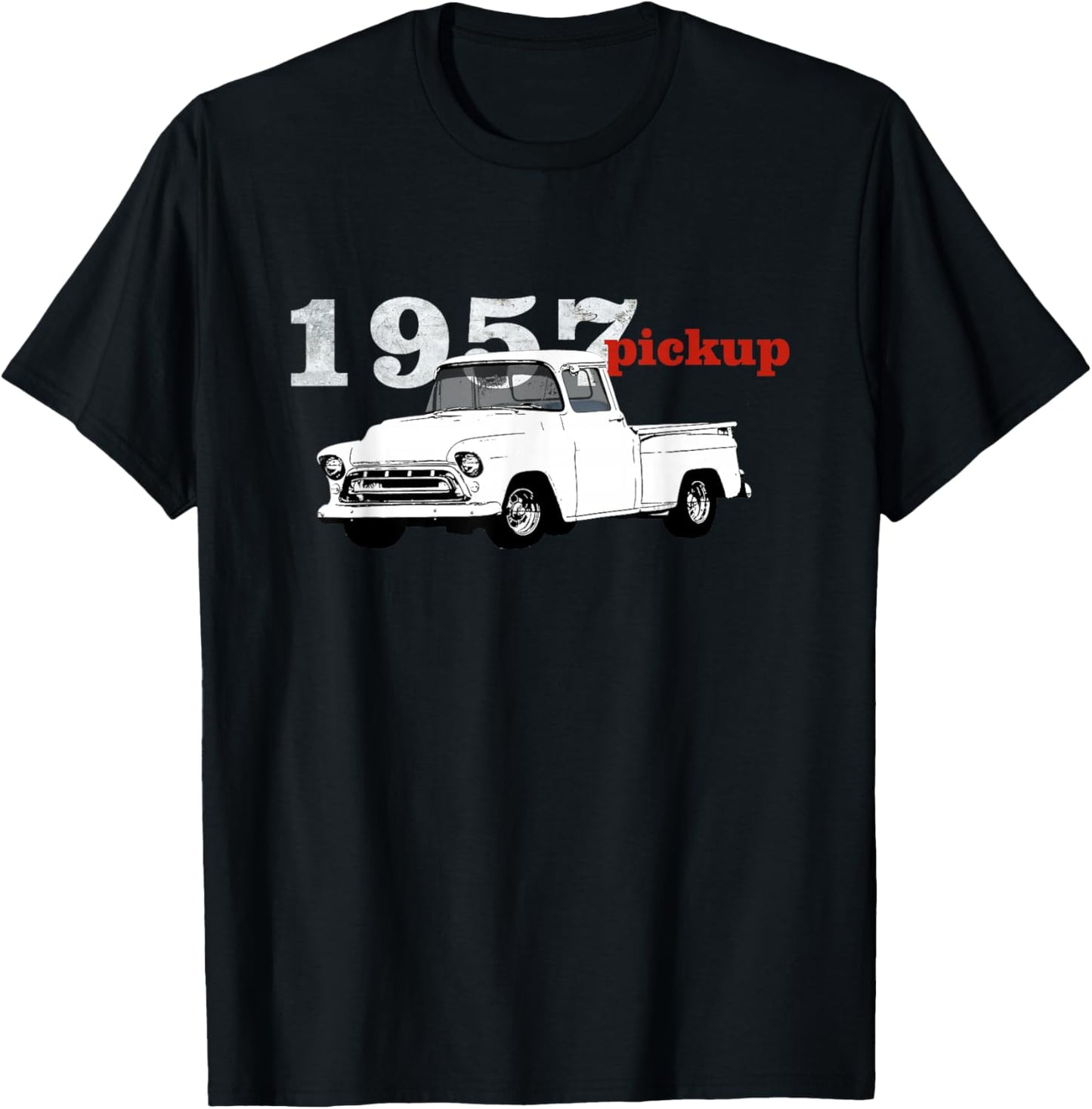 Vintage Trucks, 1957 Pickup, Pick Up Truck, Truck Driver T-Shirt - T-Shirt | Black