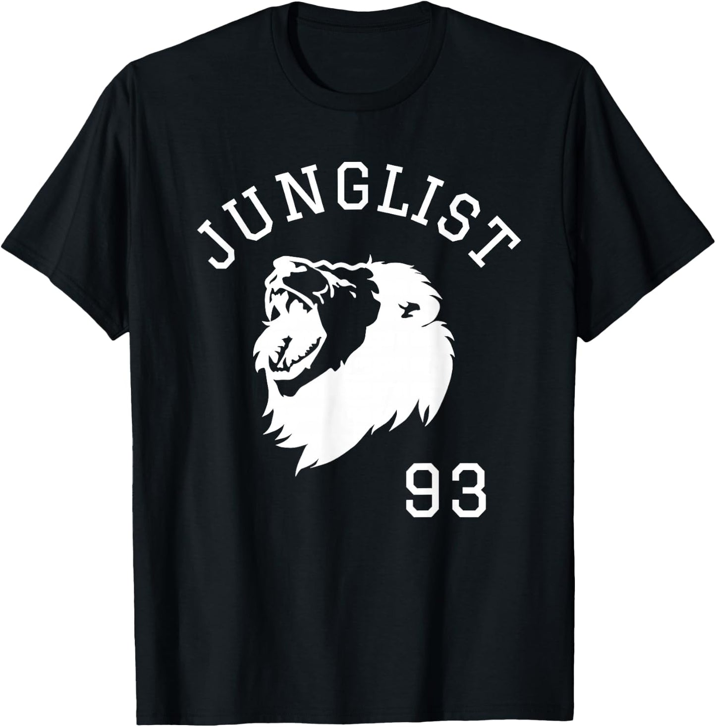 Junglist Massive Drum and Bass Lion T-Shirt - T-Shirt | Black