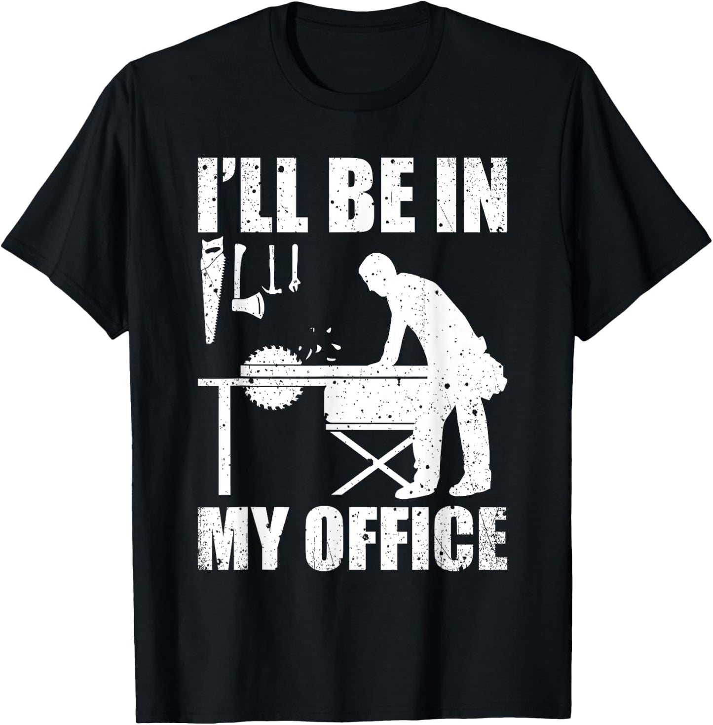 Funny Woodworking Carpenter Carpentry Woodworker Gift Short Sleeve T-Shirt - T-Shirt | Black