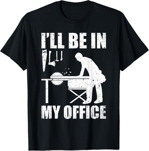 Funny Woodworking Carpenter Carpentry Woodworker Gift Short Sleeve T-Shirt - T-Shirt | Black