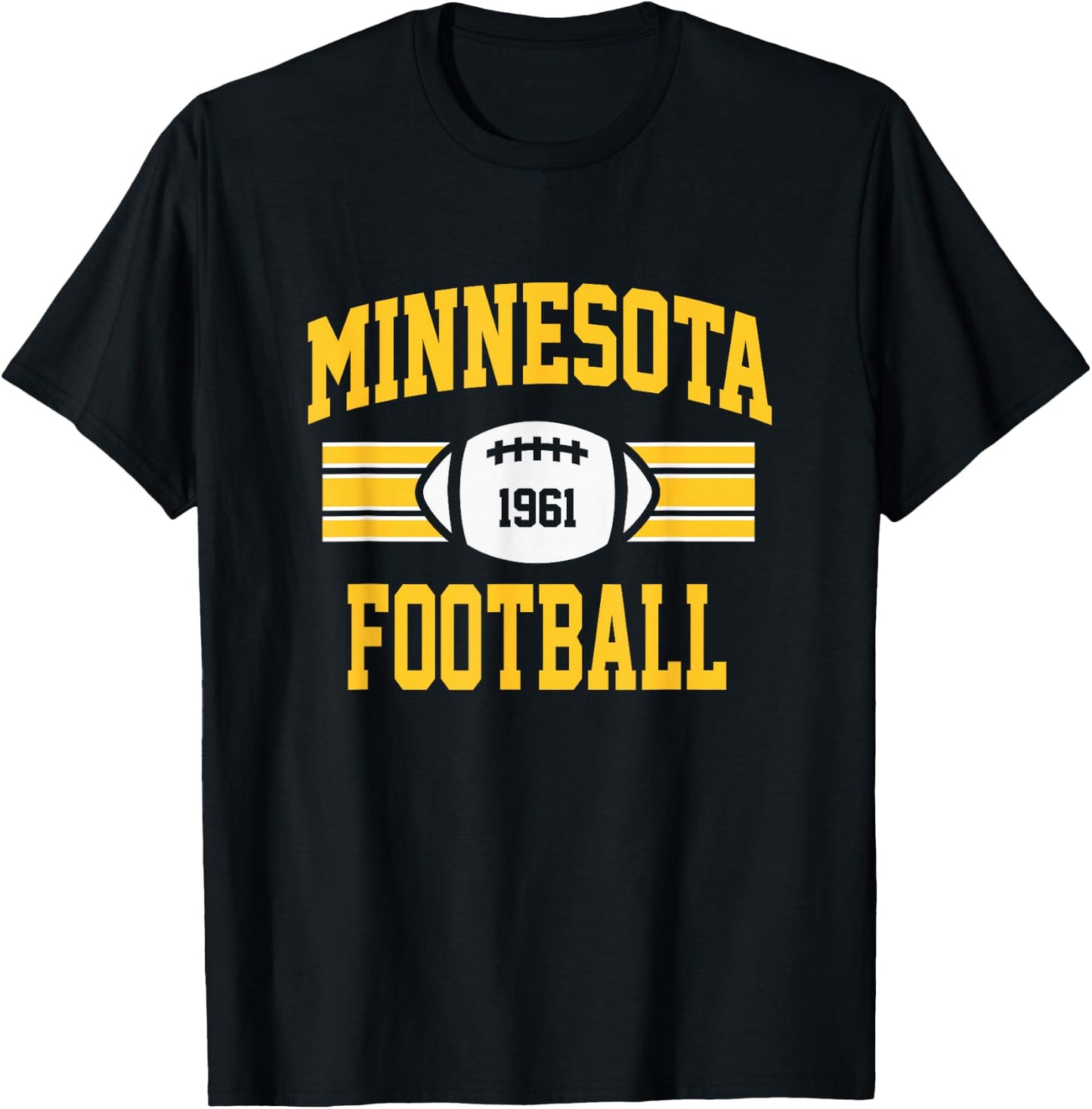 Minnesota Football Athletic Vintage Sports Team Fan Gift T-Shirt - T-Shirt | Black