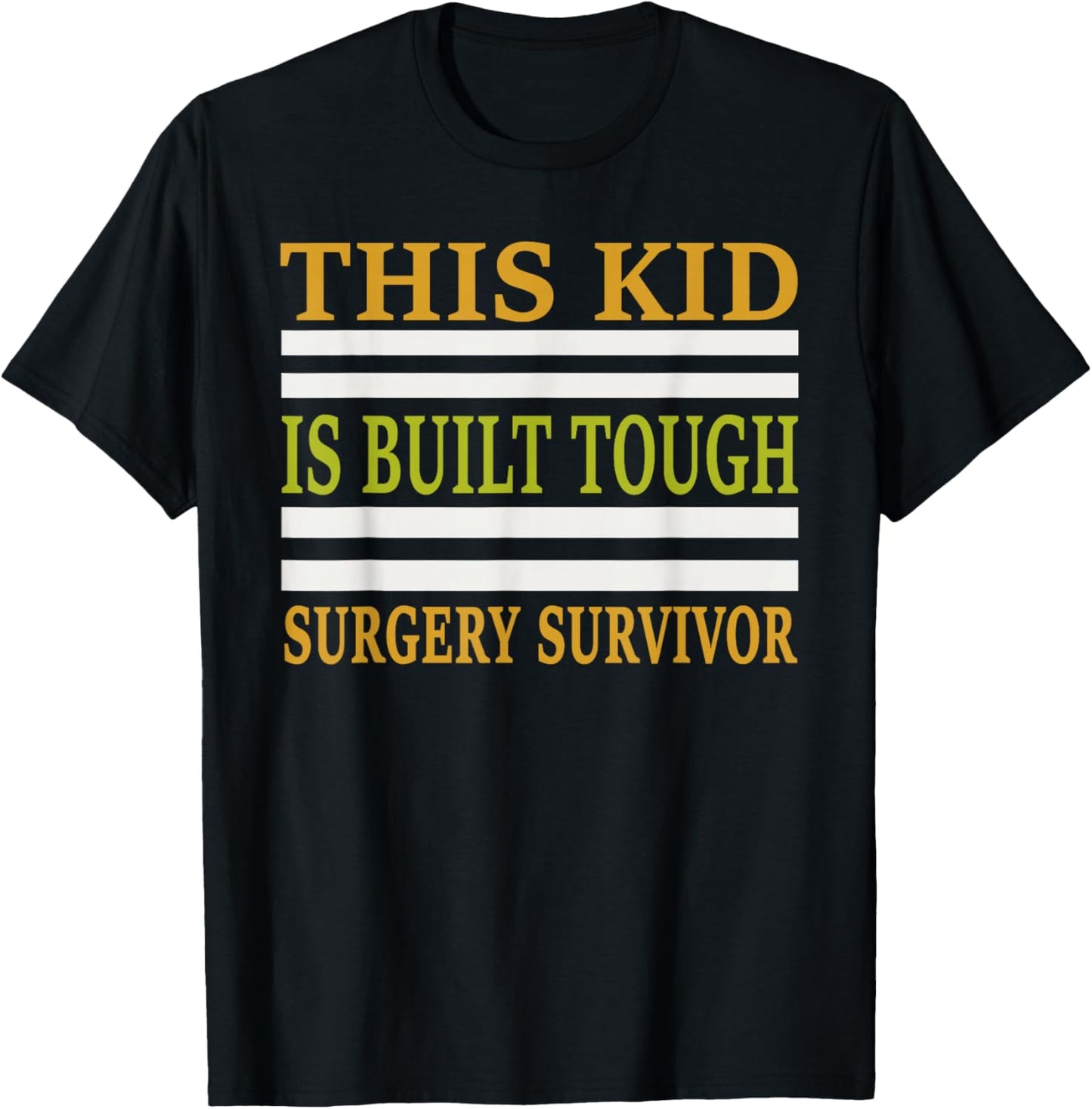 Kids Post Surgery Recovery After Heart Broken Leg Tonsils T-Shirt - T-Shirt | Black