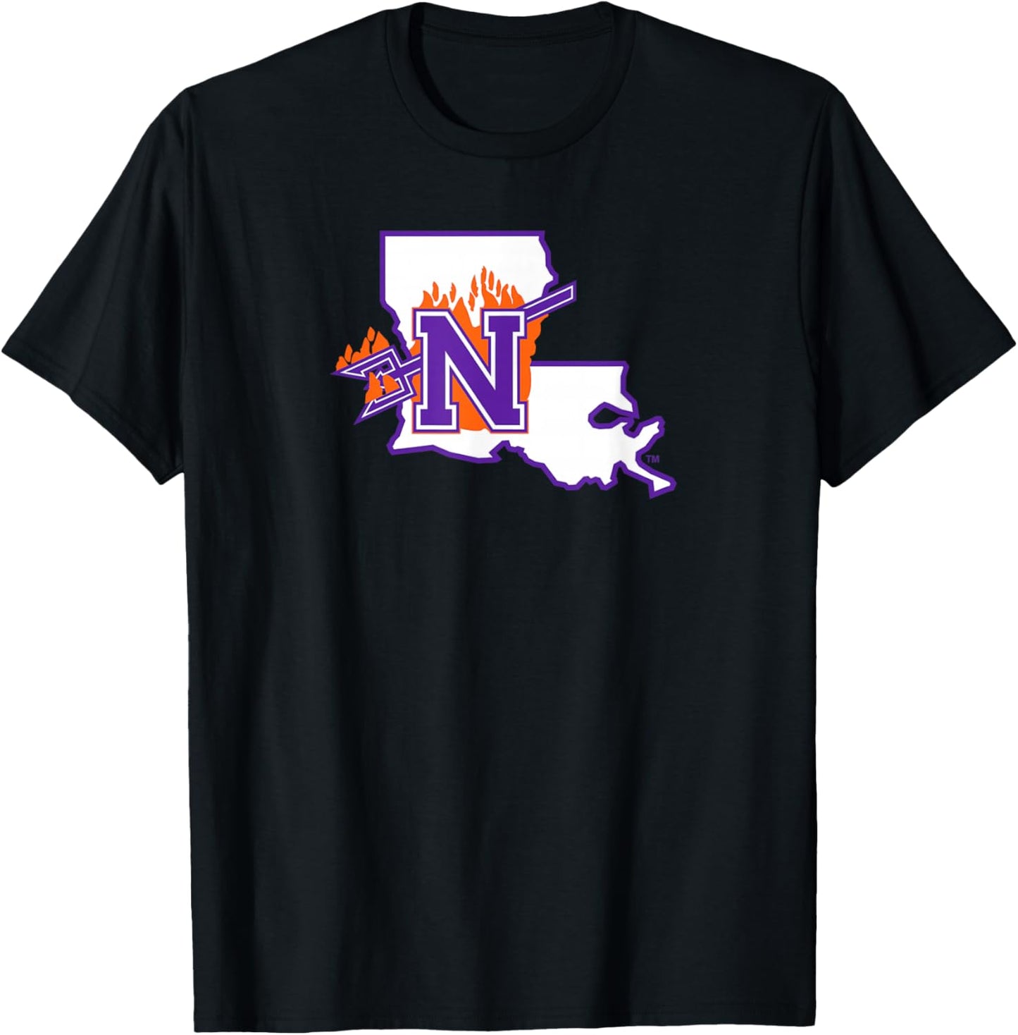 Northwestern State University NSU Demons Primary Logo T-Shirt - T-Shirt | Black