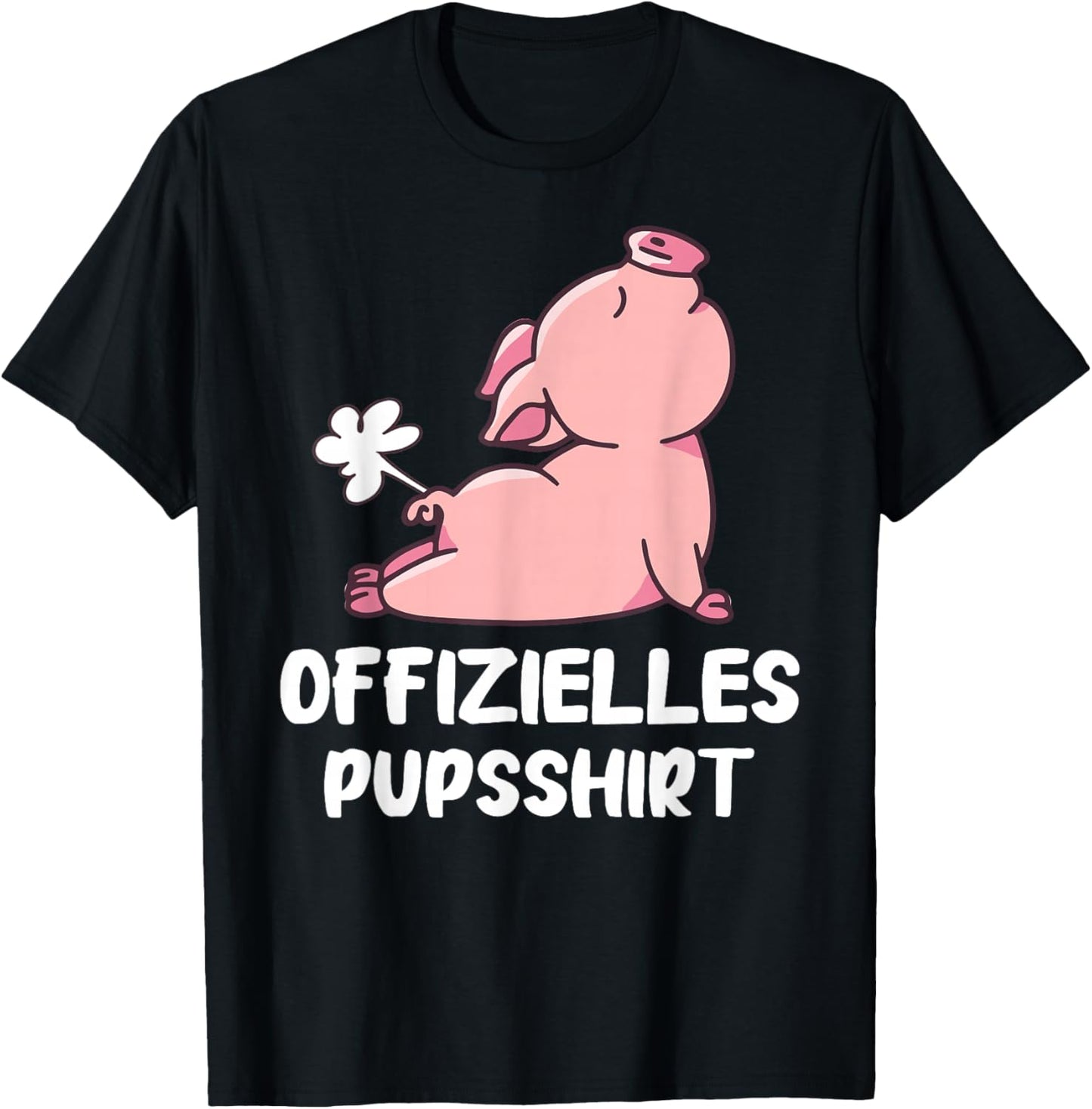 Schwein Offizielles Pupsshirt Pupsen Furz Furzen Schweinchen T-Shirt - T-Shirt | Black
