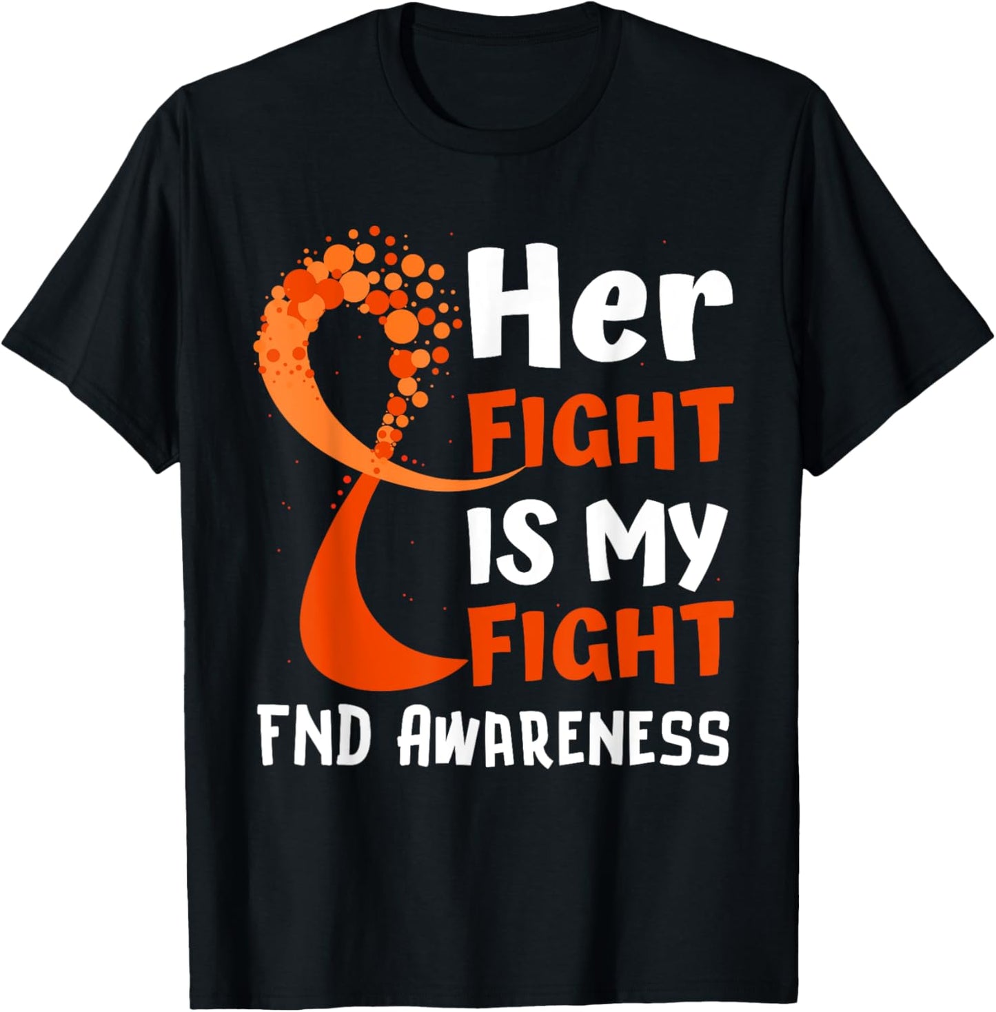 Functional Neurological Disorder Awareness FND Ribbon Family T-Shirt - T-Shirt | Black
