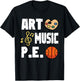 Art Music P.E PE Teacher T-Shirt - T-Shirt | Black