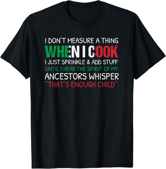 Italian Cook Chef Cooking Italy Food Kitchen Culinary Funny T-Shirt - T-Shirt | Black