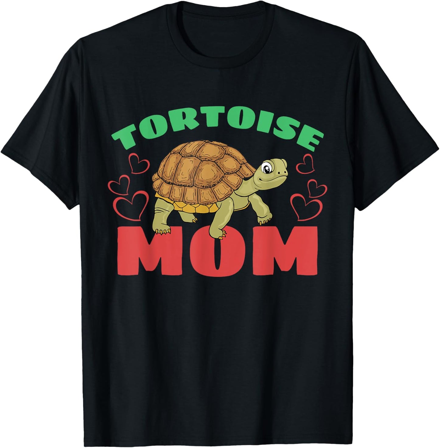 Tortoise Mom Sea Turtle Marine Animal T-Shirt - T-Shirt | Black