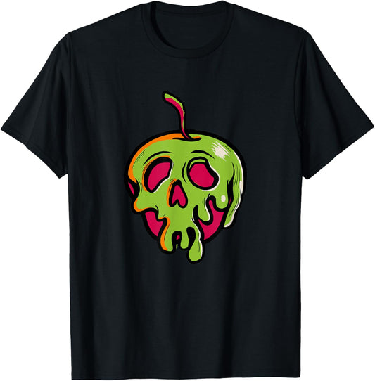 Disney Villains Retro Halloween Evil Queen's Poisoned Apple T-Shirt - T-Shirt | Black