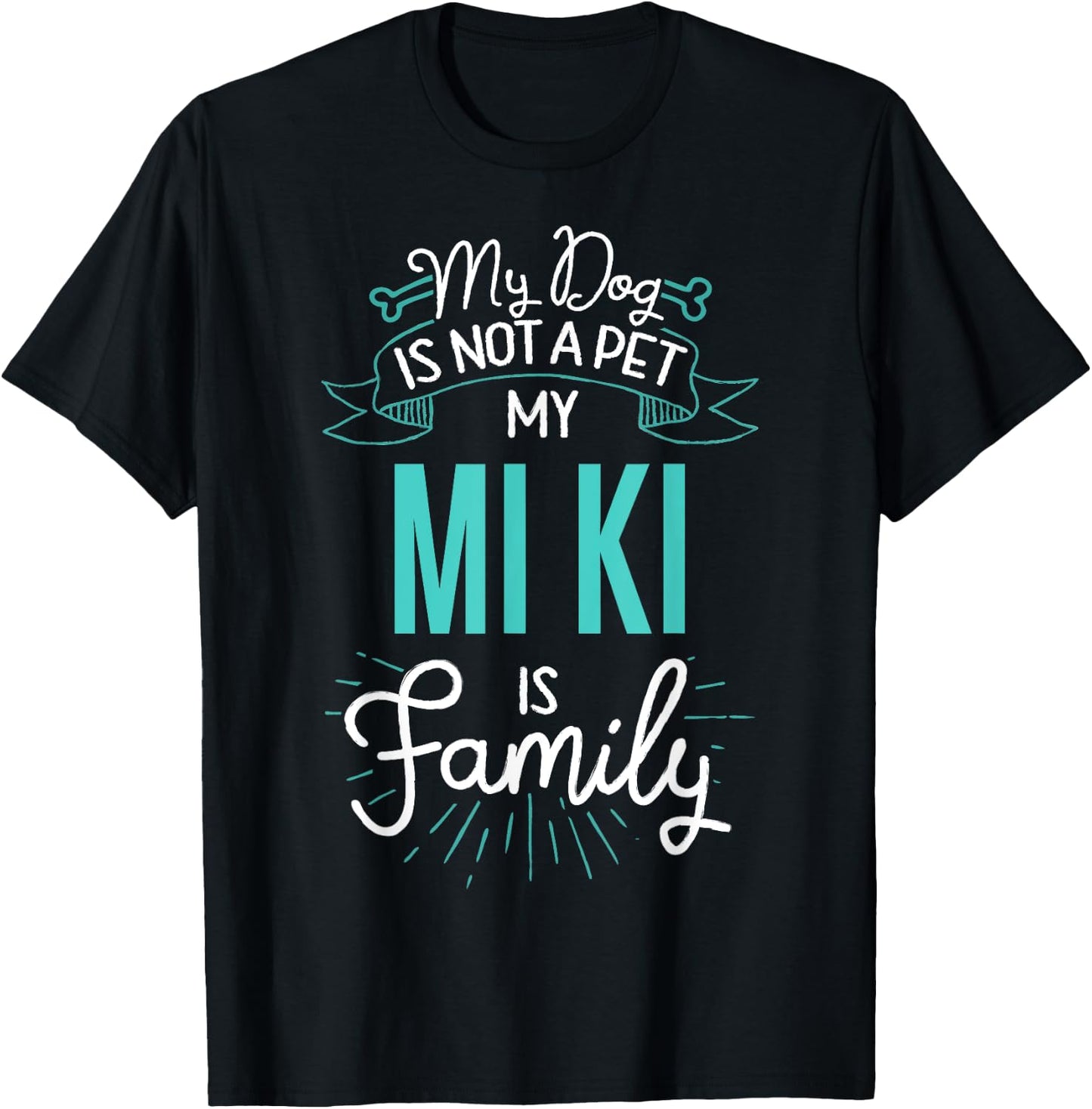 Cute Mi Ki Shirt Family Dog Gift Men T-Shirt - T-Shirt | Black