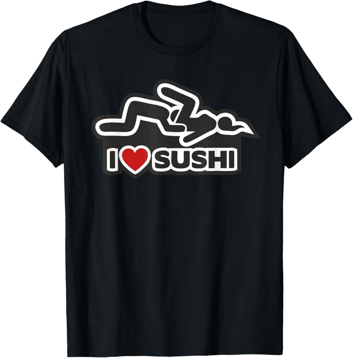 I love sushi - dirty T-Shirt - T-Shirt | Black