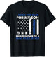 I Back The Blue For My Son Proud Father Of A Police Officer T-Shirt - T-Shirt | Black