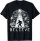 Bigfoot UFO Conspiracy Theory - Alien Physics T-Shirt - T-Shirt | Black