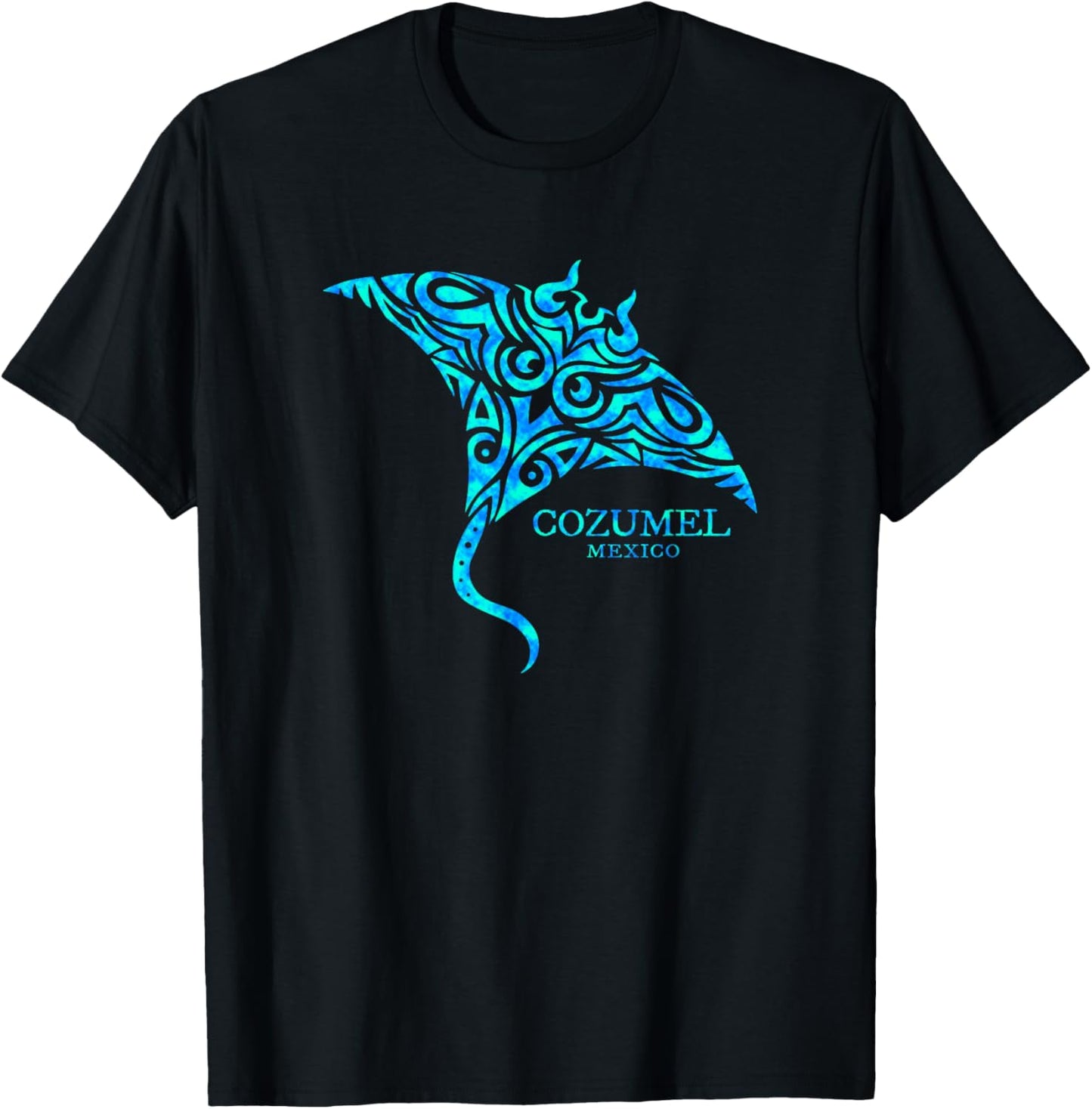 Cozumel Mexico Stingray Boys Girls Souvenir T-Shirt - T-Shirt | Black