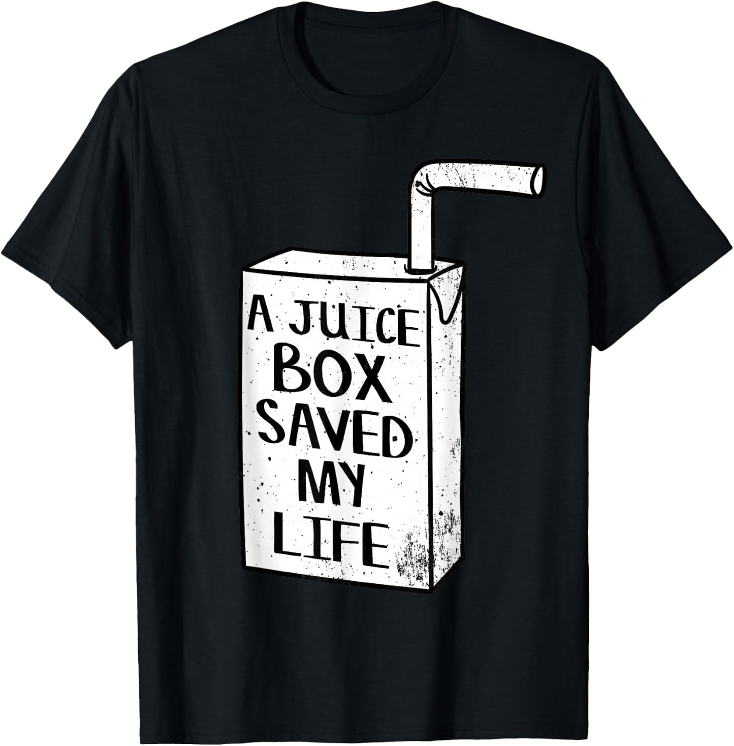 A Juice Box Saved My Life Diabetes T-Shirt - T-Shirt | Black