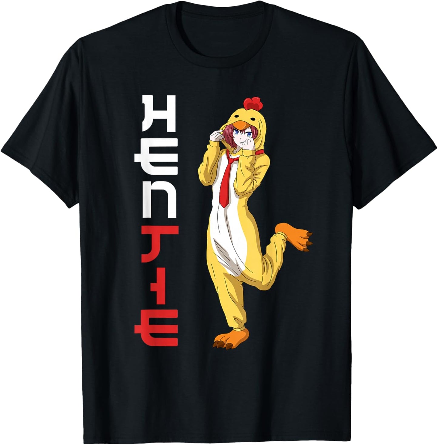 Hen Tie T-Shirt - T-Shirt | Black