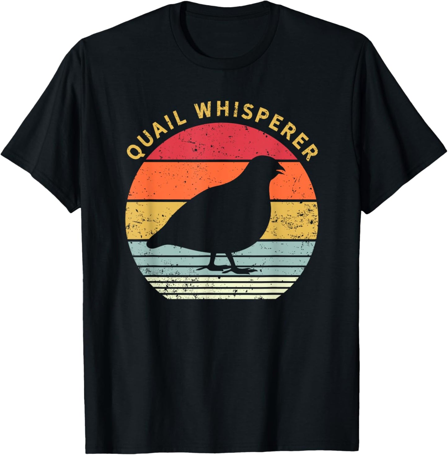 Quail Whisperer Bird Lover Hunter Birdology Gift T-Shirt - T-Shirt | Black