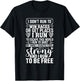 Female Runner Girl Women I Don't Run To Win Races T-Shirt - T-Shirt | Black