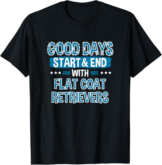 FLAT COAT RETRIEVERS Lover Clothes Gift Flat Coat Retriever T-Shirt - T-Shirt | Black