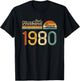45th wedding anniversary 45 years - Best Husband Since 1980 T-Shirt - T-Shirt | Black