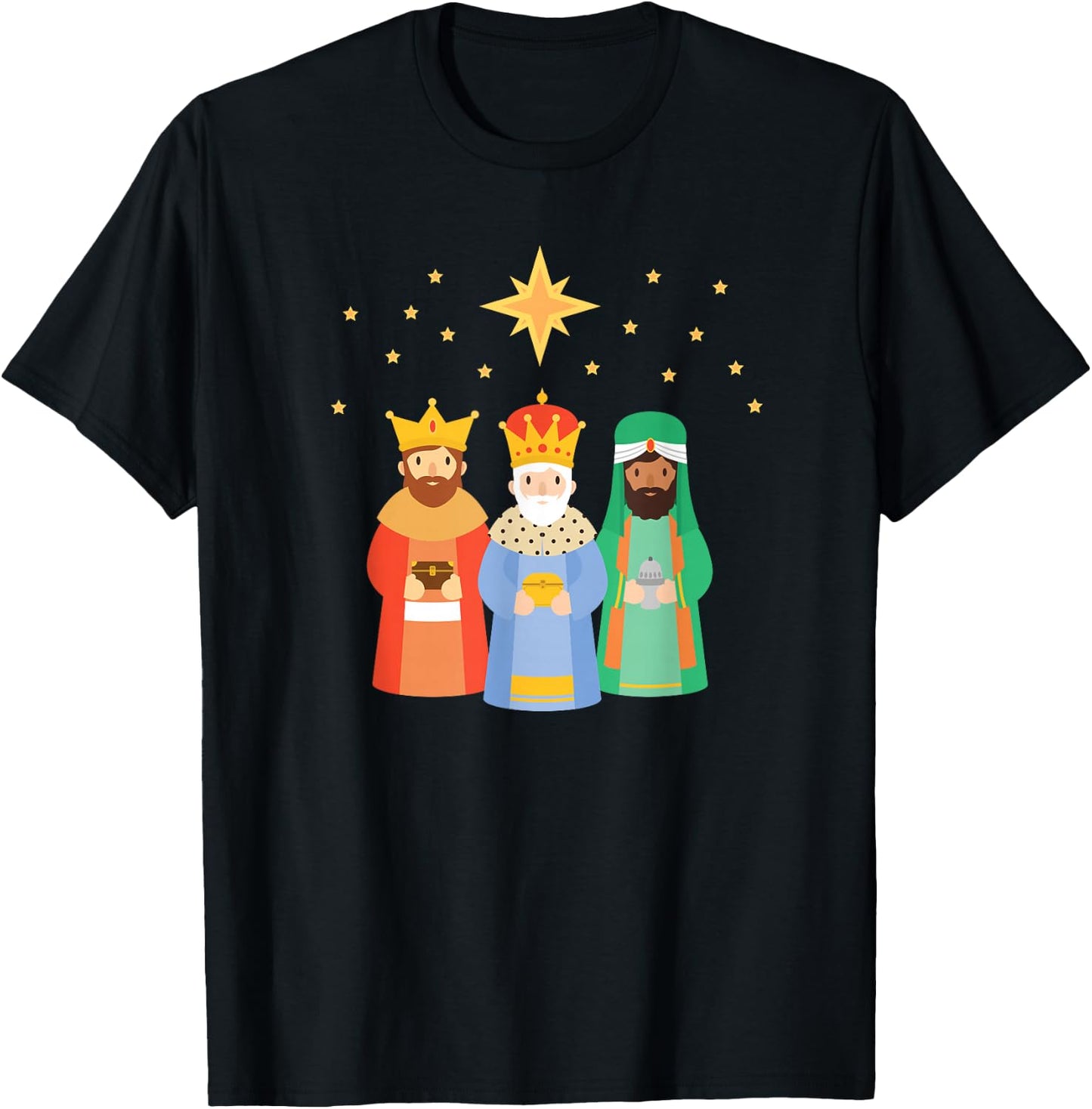 Three Kings Day Epiphany Celebration Christianity T-Shirt - T-Shirt | Black