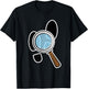 Detective design - magnifying glass T-Shirt - T-Shirt | Black