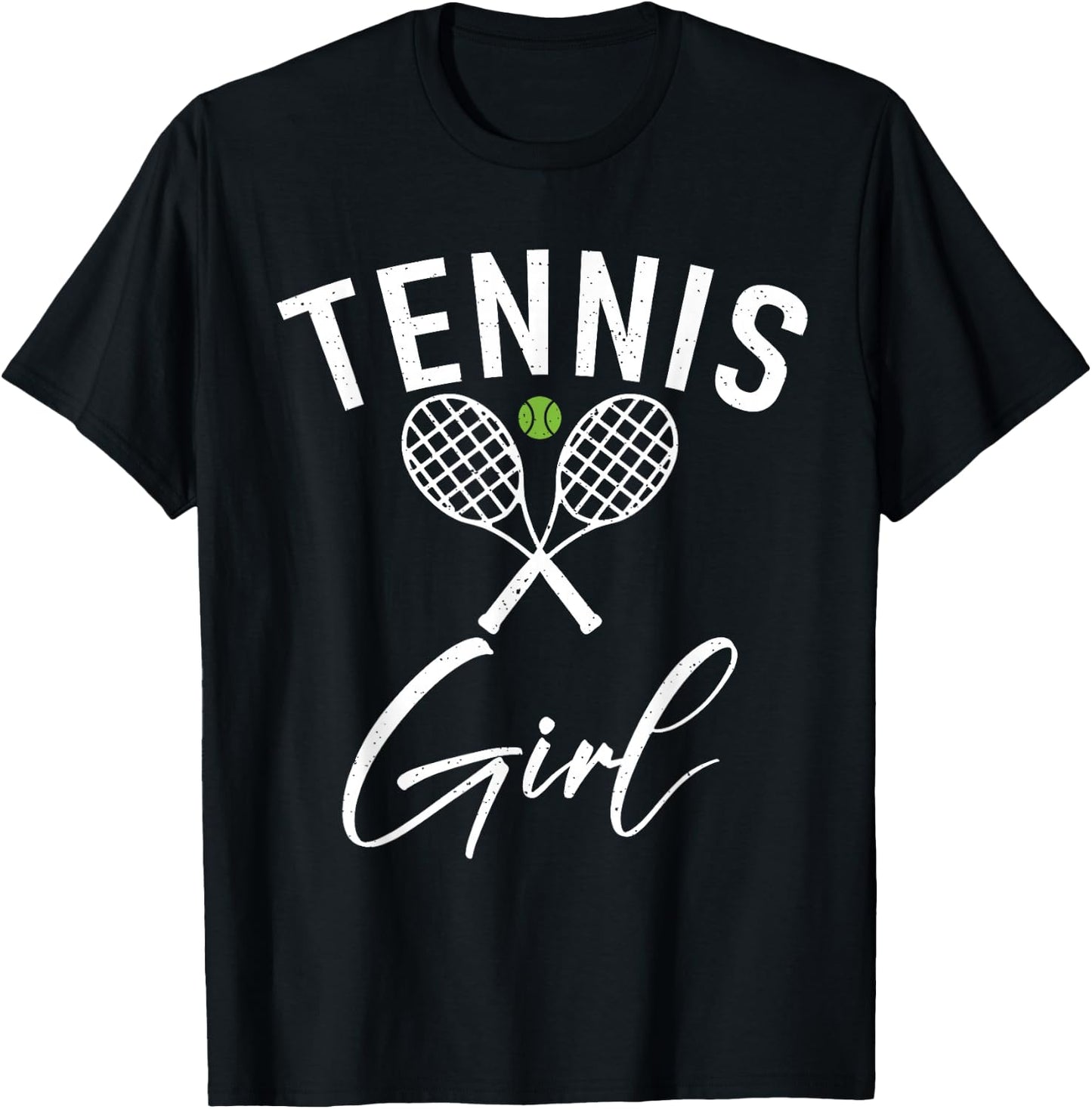 Tennis Girl T-Shirt - T-Shirt | Black