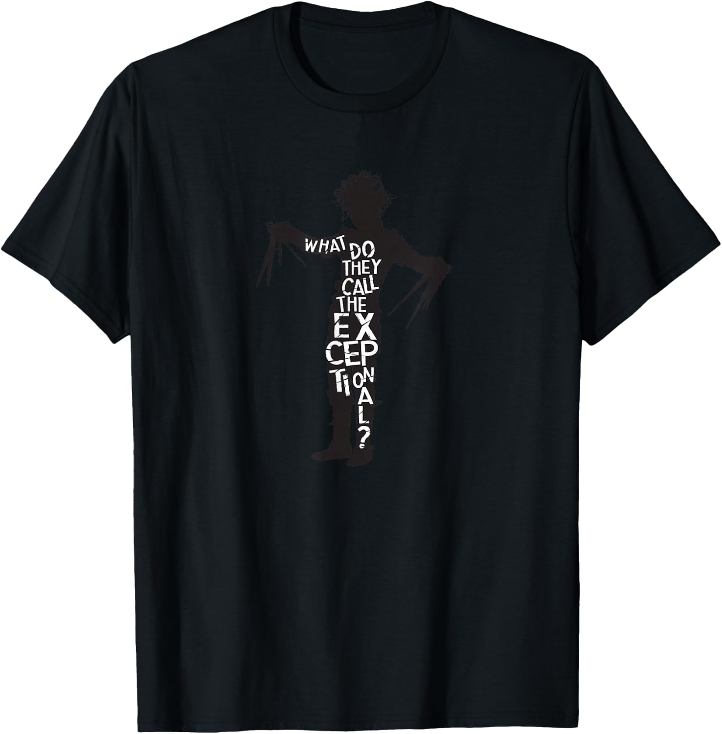 Tim Burton's Edward Scissorhands Movie Quote T-Shirt - T-Shirt | Black