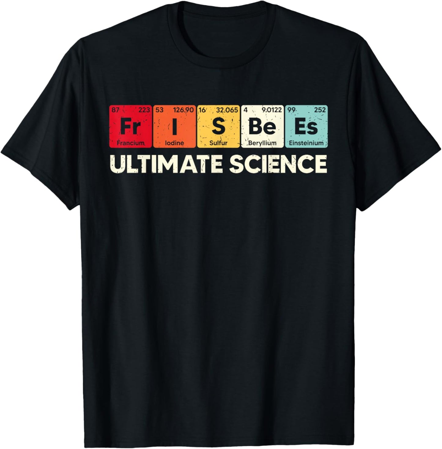 Ultimate Science Frisbee Flying Disc Ultimate Frisbee Player T-Shirt - T-Shirt | Black