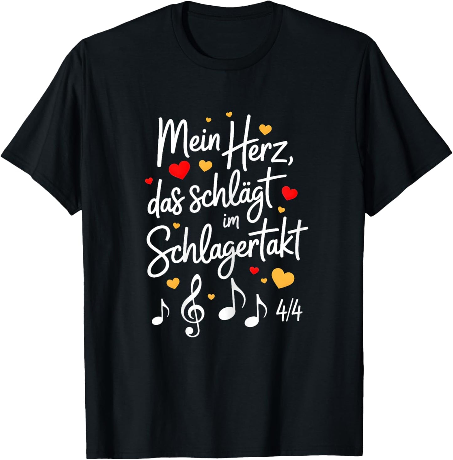 Schlager Party Oberteil Damen - Schlagerparty Outfit Frauen T-Shirt - T-Shirt | Black