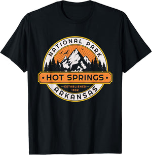 Hot Springs National Park T-Shirt - T-Shirt | Black