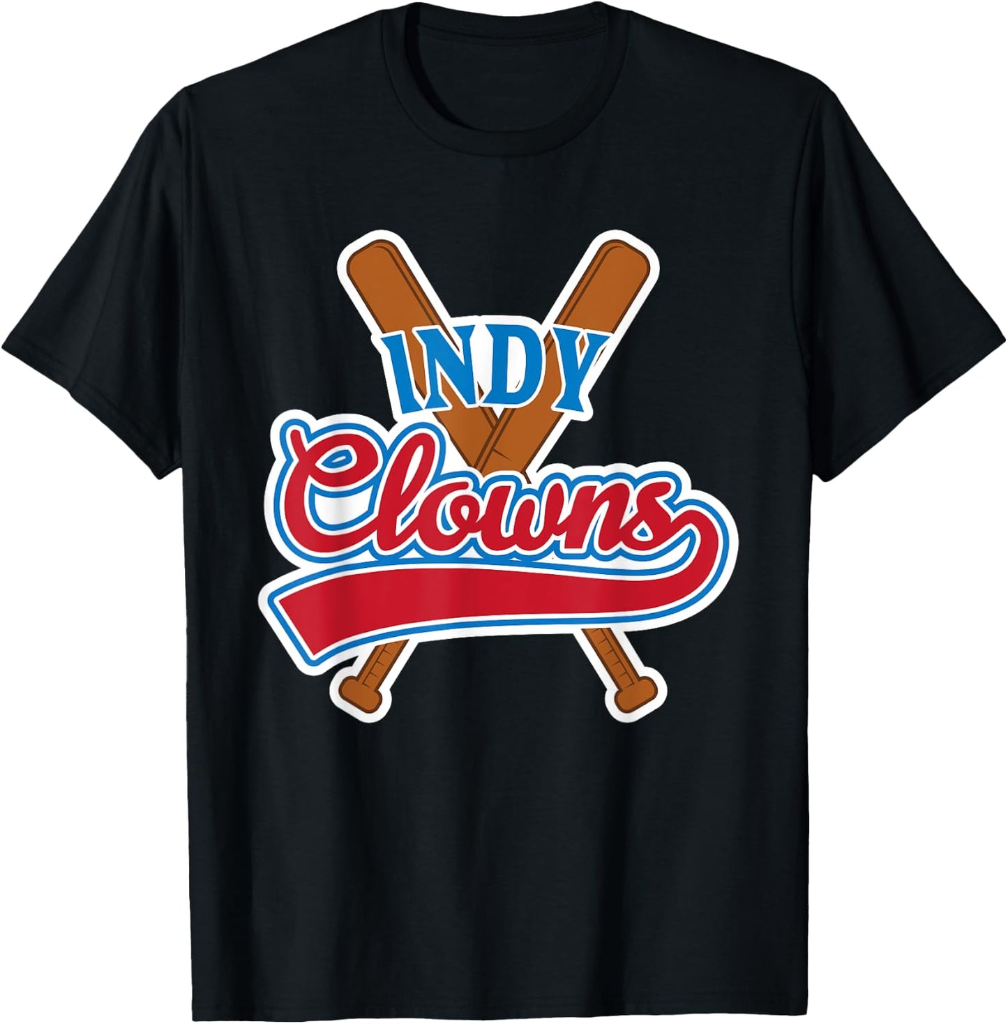 Indianapolis Clowns Shirt Retro Indy Baseball T-Shirt - T-Shirt | Black
