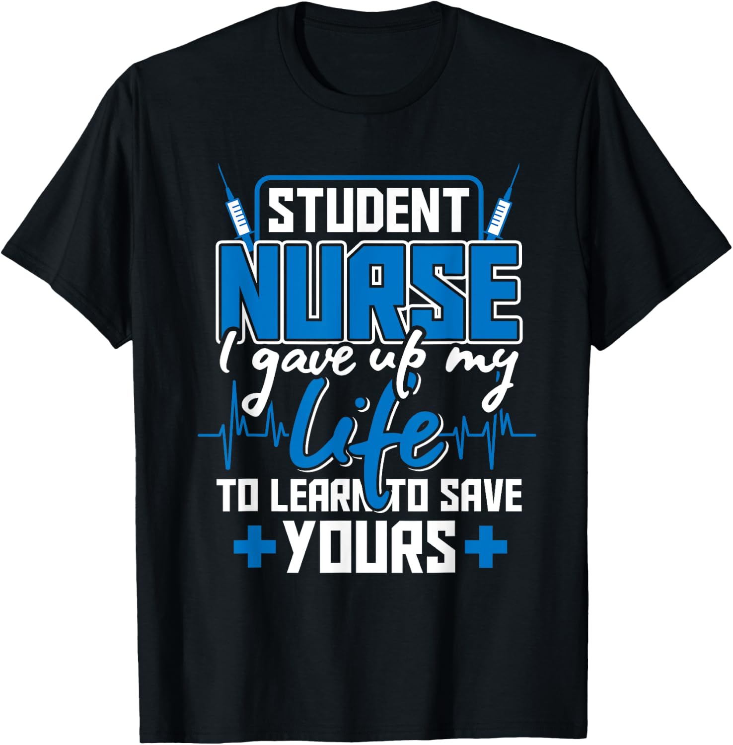 Nursing School Degree Gifts Medicine Student Nurse T-Shirt - T-Shirt | Black