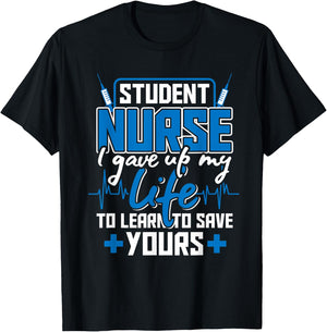 Nursing School Degree Gifts Medicine Student Nurse T-Shirt - T-Shirt | Black