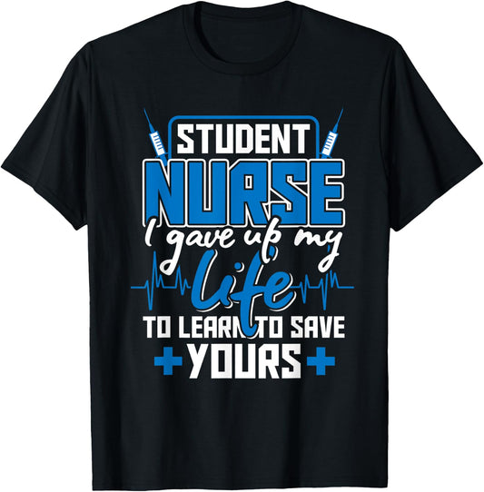 Nursing School Degree Gifts Medicine Student Nurse T-Shirt - T-Shirt | Black