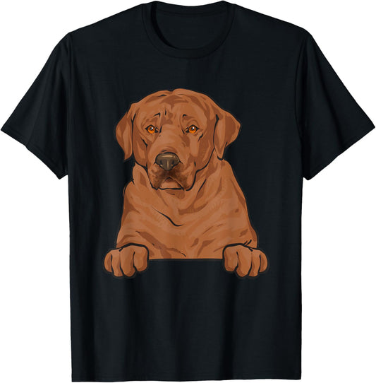 Foxred Lab Fox Red Labrador Retriever T-Shirt - T-Shirt | Black