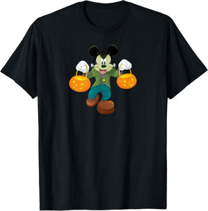 Disney Halloween Mickey Mouse Frankenstein T-Shirt - T-Shirt | Black