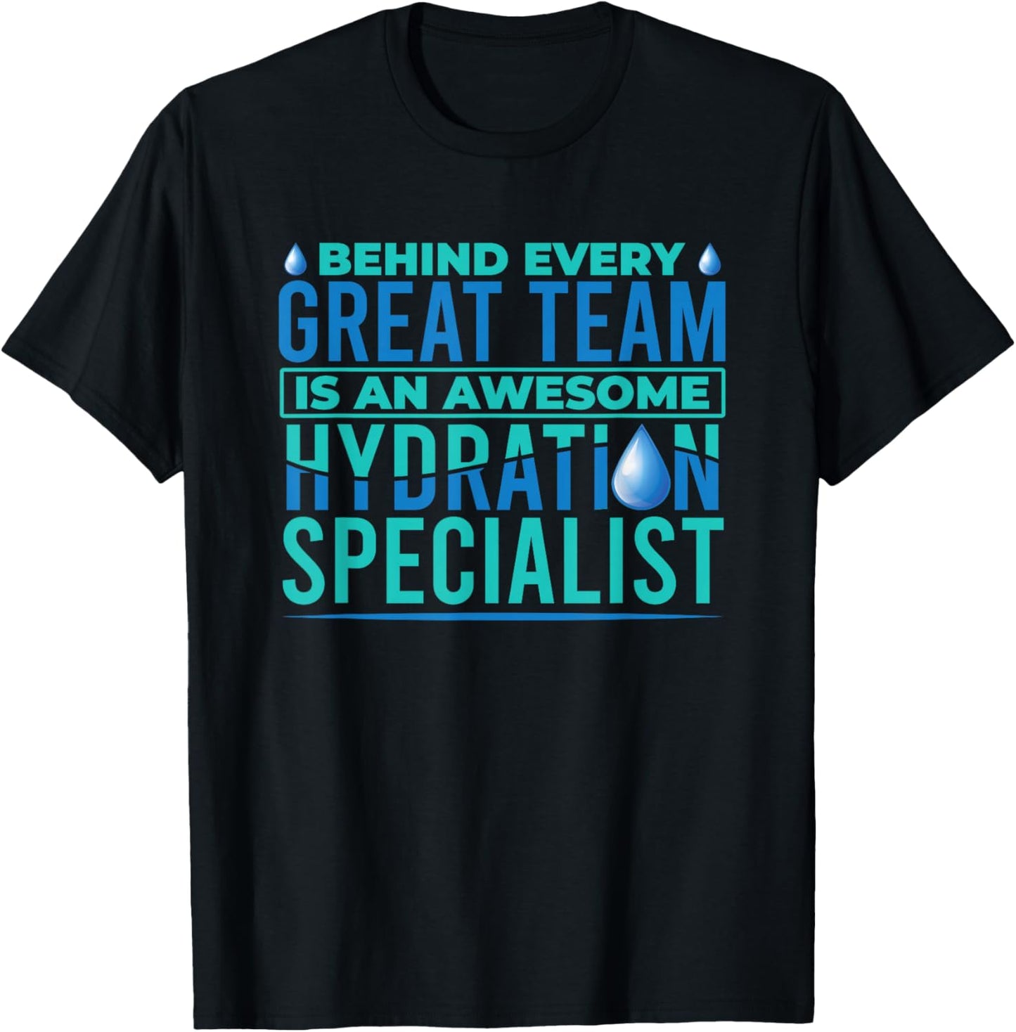Funny Waterboy Football Team Manager Hydration Specialist T-Shirt - T-Shirt | Black