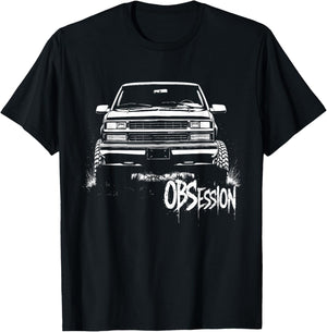 CK Truck Silhouette GMT400 OBS OBSession Old Body Style 4x4 T-Shirt - T-Shirt | Black