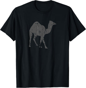 Camel Vintage Design - Camel Print T-Shirt - T-Shirt | Black