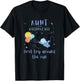 Aunt 1st Birthday First Trip Around The Sun Space Bday T-Shirt - T-Shirt | Black