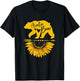 Auntie Bear Sunflower Funny Mothers Day For Mom Aunt Grandma T-Shirt - T-Shirt | Black
