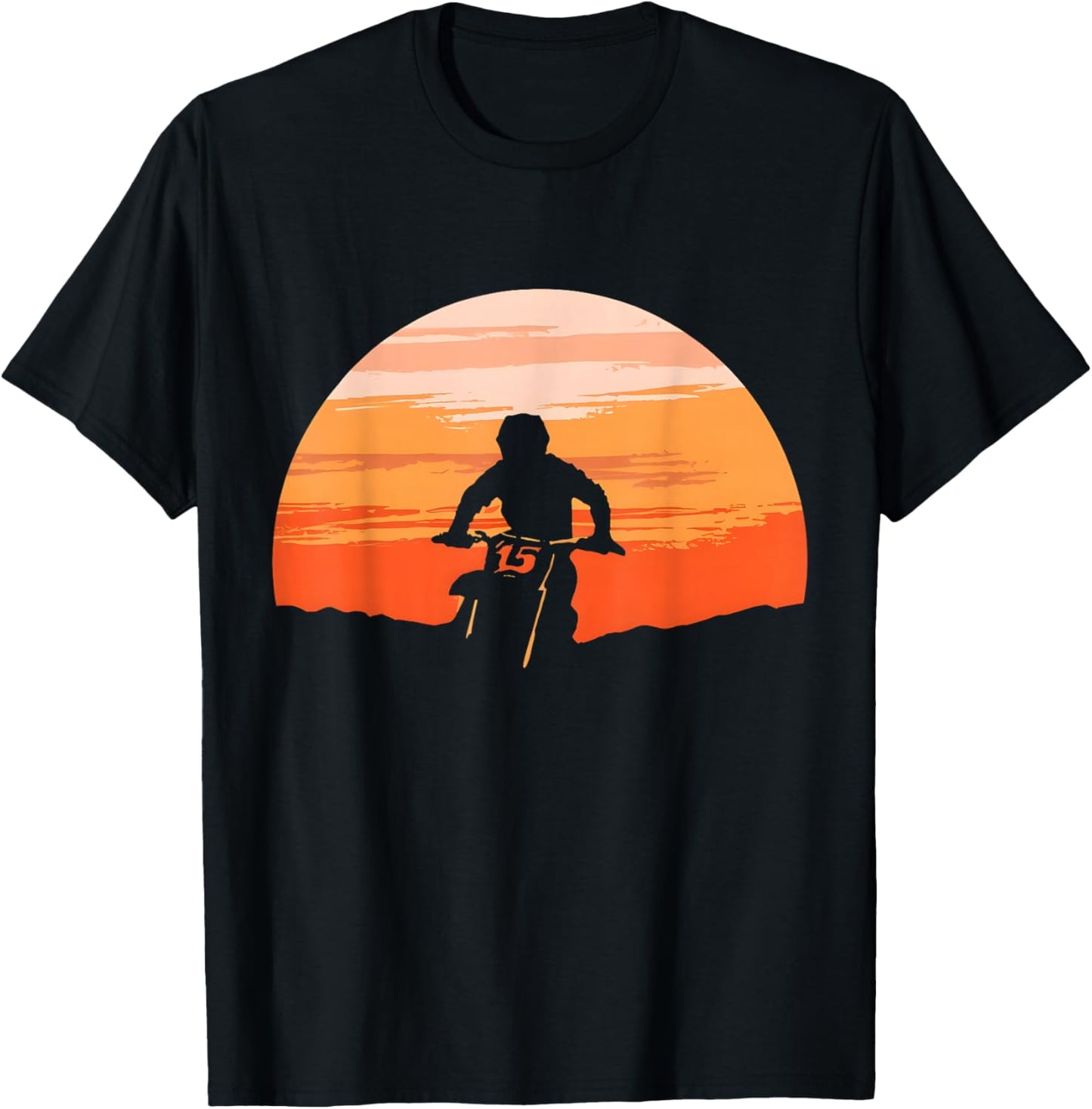 Motocross Dirt Bike Motocross Dirtbike Enduro kids Boys Men T-Shirt - T-Shirt | Black